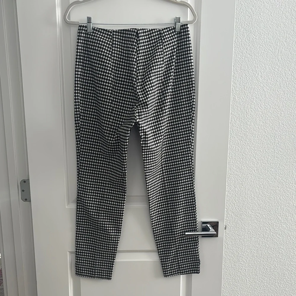Veronica Beard Stylish Black and White Checkered Women’s Pants - Picture 4 of 4